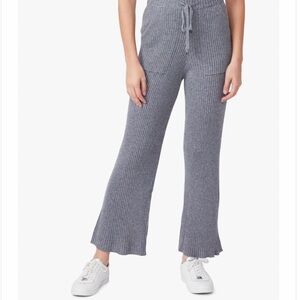 NWT Paige rib knit flare pants - Gray
